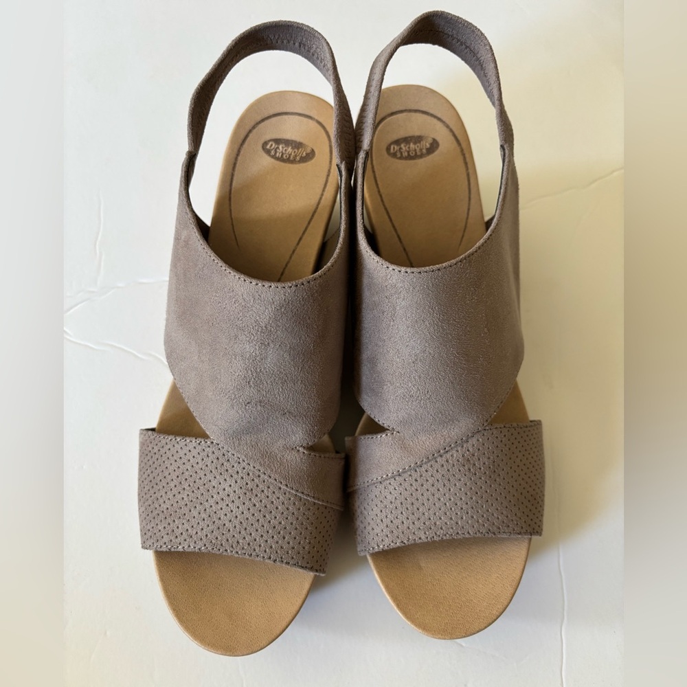 Dr. Scholl's Tan Sandals Minimalist Slip-On Design Size 10M